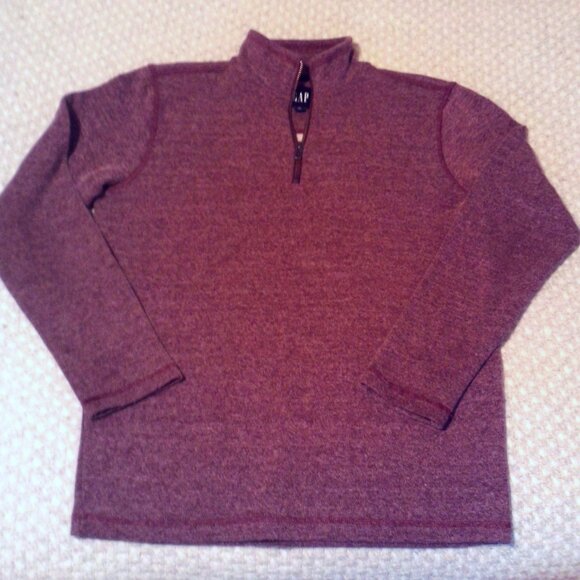 GAP Sweaters - GAP Burgundy Quarter-Zip Pullover XS • Quiet Luxury Normcore Cabincore Layer